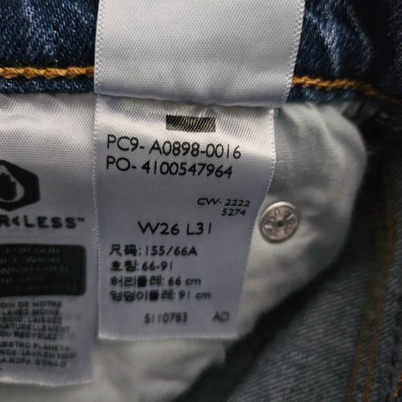 Levi's Premium Women's Jeans 70s High Slim Straight Size 26 - Picture 9 of 9